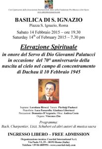 14.02.15 Concerto in onore G. PALATUCCI poster S. Ignazio, ROMA